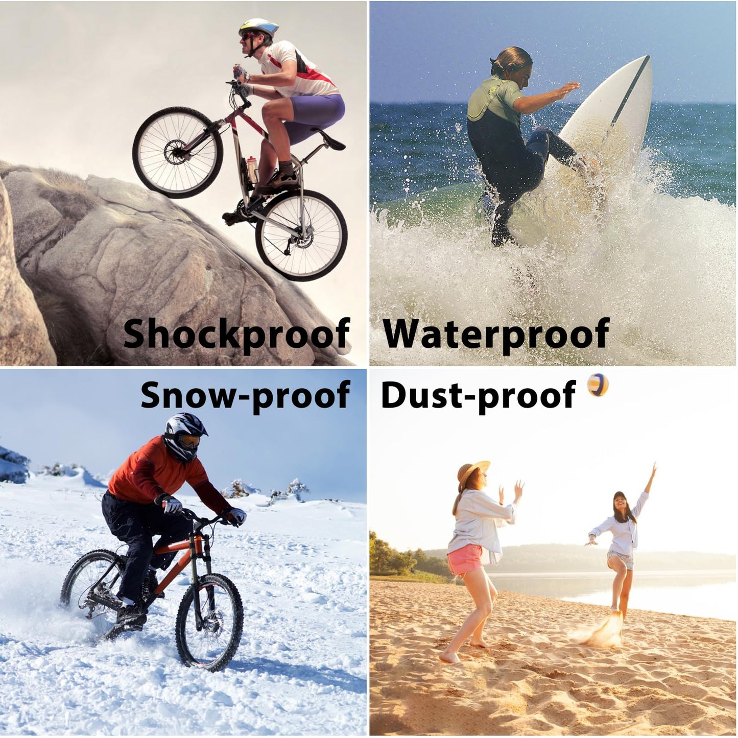 Compatible with iPhone 16 Pro Max Waterproof Case, Shockproof Phone Case with Built in Screen Protector, Full Body Protective Case for iPhone 16 Pro Max 6.9 inch 2024 (Black, 16 Pro Max) - 7DAY'S