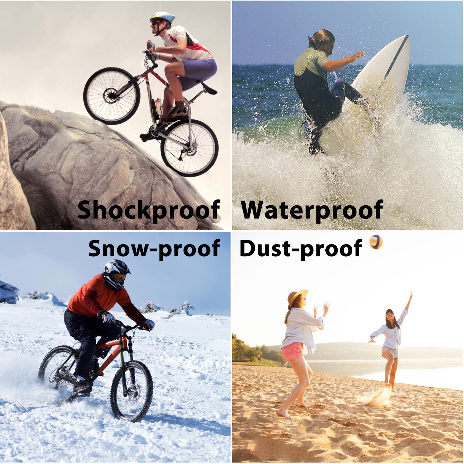 Compatible with iPhone 16 Pro Max Waterproof Case, Shockproof Phone Case with Built in Screen Protector, Full Body Protective Case for iPhone 16 Pro Max 6.9 inch 2024 (Black, 16 Pro Max) - 7DAY'S