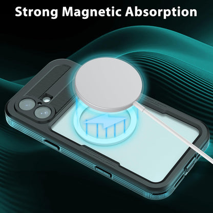 Compatible with iPhone 16 Pro Max Waterproof Case, Shockproof Phone Case with Built in Screen Protector, Full Body Protective Case for iPhone 16 Pro Max 6.9 inch 2024 (Black, 16 Pro Max) - 7DAY'S