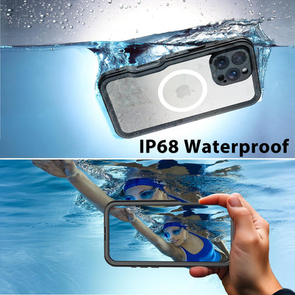 Compatible with iPhone 16 Pro Max Waterproof Case, Shockproof Phone Case with Built in Screen Protector, Full Body Protective Case for iPhone 16 Pro Max 6.9 inch 2024 (Black, 16 Pro Max) - 7DAY'S