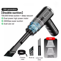 Cordless Hand - Held Vacuum Cleaner Mini Portable Car Auto Home Wireless Handheld Vacuum Cordless, Portable Car Vacuum Cleaner With Powerful Suction And Brushless Motor, Rechargeable - 7DAY'S
