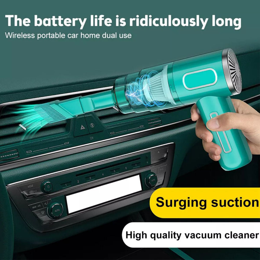 Cordless Hand - Held Vacuum Cleaner Mini Portable Car Auto Home Wireless Handheld Vacuum Cordless, Portable Car Vacuum Cleaner With Powerful Suction And Brushless Motor, Rechargeable - 7DAY'S