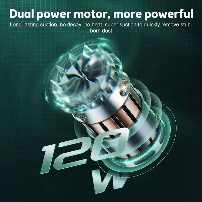 Cordless Hand - Held Vacuum Cleaner Mini Portable Car Auto Home Wireless Handheld Vacuum Cordless, Portable Car Vacuum Cleaner With Powerful Suction And Brushless Motor, Rechargeable - 7DAY'S