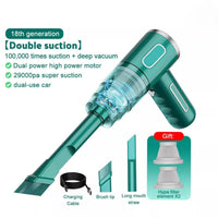 Cordless Hand - Held Vacuum Cleaner Mini Portable Car Auto Home Wireless Handheld Vacuum Cordless, Portable Car Vacuum Cleaner With Powerful Suction And Brushless Motor, Rechargeable - 7DAY'S