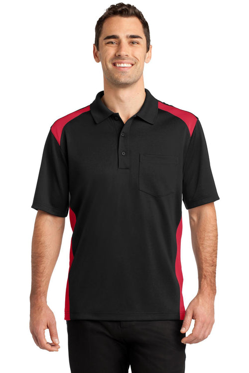 CornerStone Select Snag - Proof Two Way Colorblock Pocket Polo CS416 - 7DAY'S