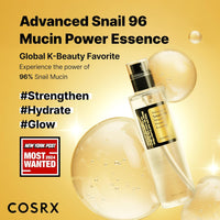 COSRX Snail Mucin 96% Power Repairing Essence 3.38 fl.oz 100ml, Hydrating Serum for Face with Snail Secretion Filtrate for Dull Skin & Fine Lines, Korean Skin Care - 7DAY'S
