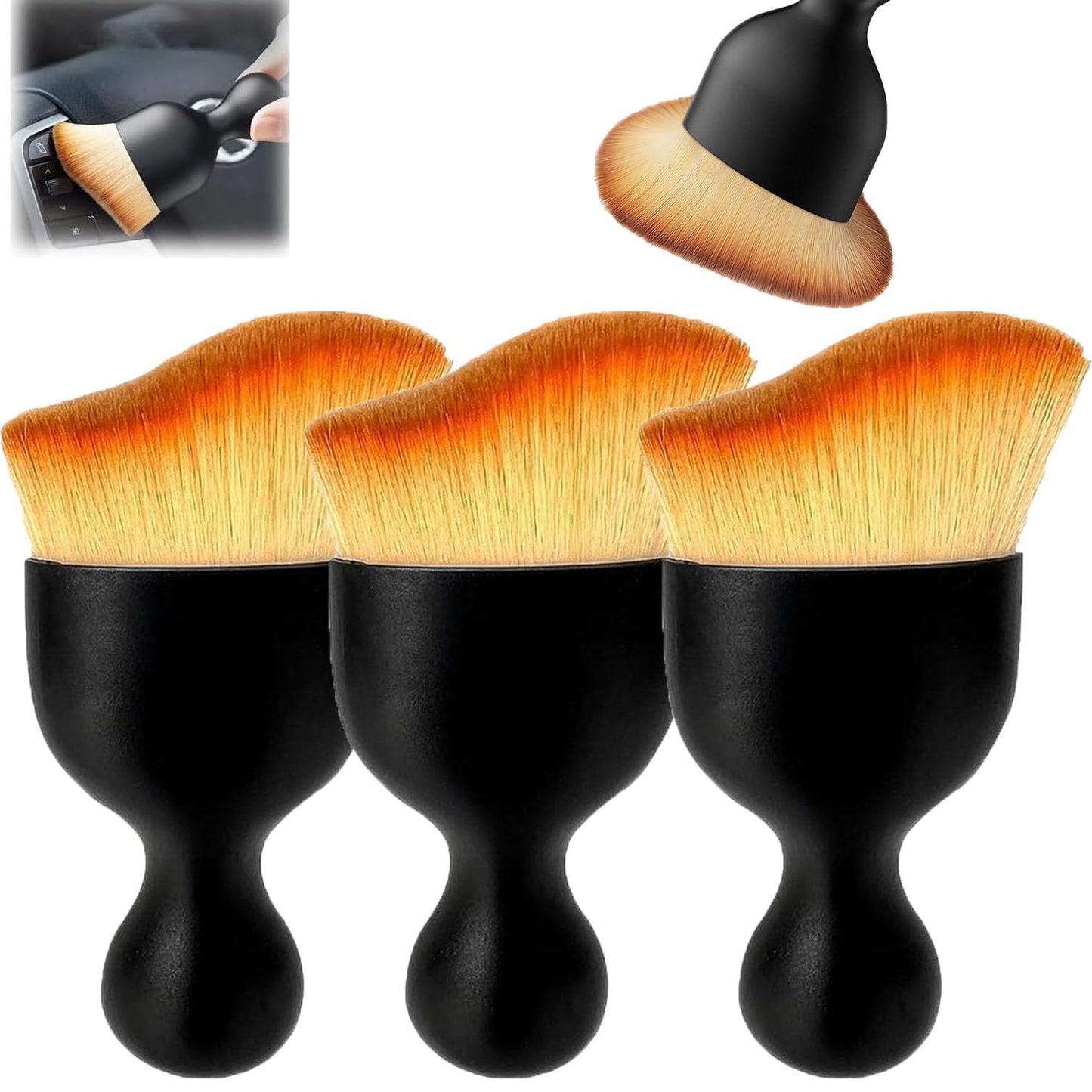 Cozy Home Car Brush, Kelansu Car Brush, Kelansu Brush for Car, Automotive Interior Dusting Brush, Dusting Brush for Car Interior, Car Interior Dust Sweeping Soft Brush, Super Soft (2) - 7DAY'S