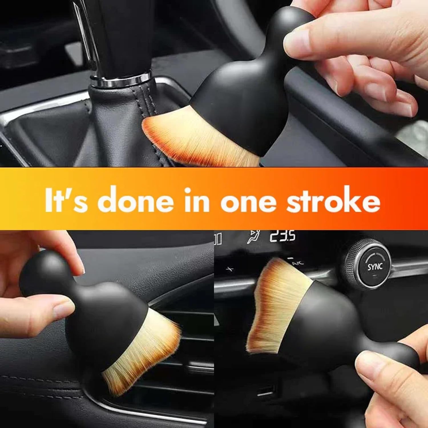 Cozy Home Car Brush, Kelansu Car Brush, Kelansu Brush for Car, Automotive Interior Dusting Brush, Dusting Brush for Car Interior, Car Interior Dust Sweeping Soft Brush, Super Soft (2) - 7DAY'S