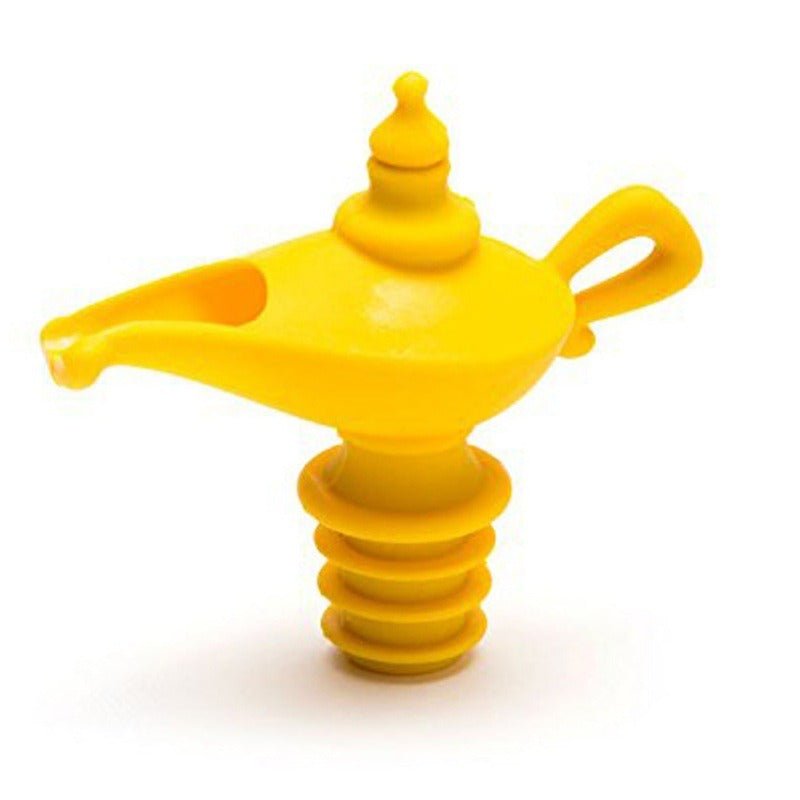 Creative silicone Aladdin lamp wine pouring device kitchen oil pouring nozzle leak proof sealing plug spiral type wine - 7DAY'S