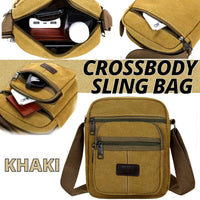 Crossbody Bag Canvas Bags Casual Shoulder Satchel Handbag Pouch Messenger Unisex - 7DAY'S