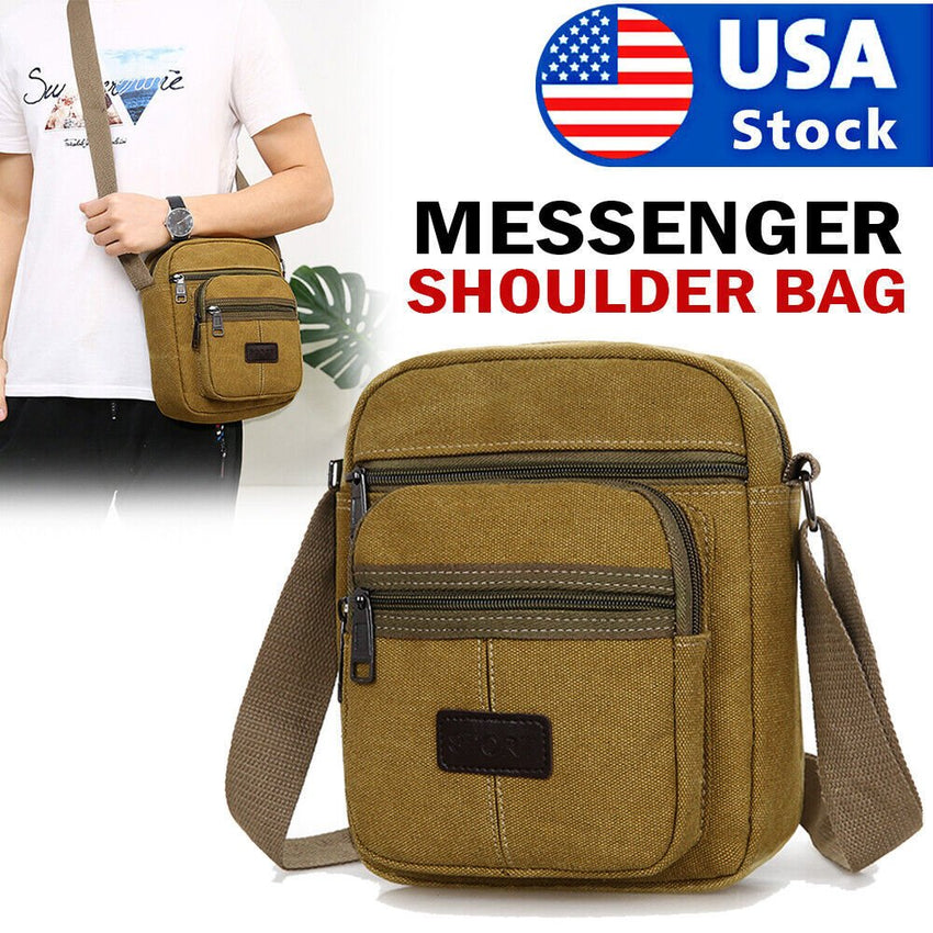 Crossbody Bag Canvas Bags Casual Shoulder Satchel Handbag Pouch Messenger Unisex - 7DAY'S