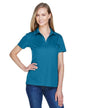 CrownLux Performance™ Ladies' Plaited Polo - GRAPHITE - XS - 7DAY'S