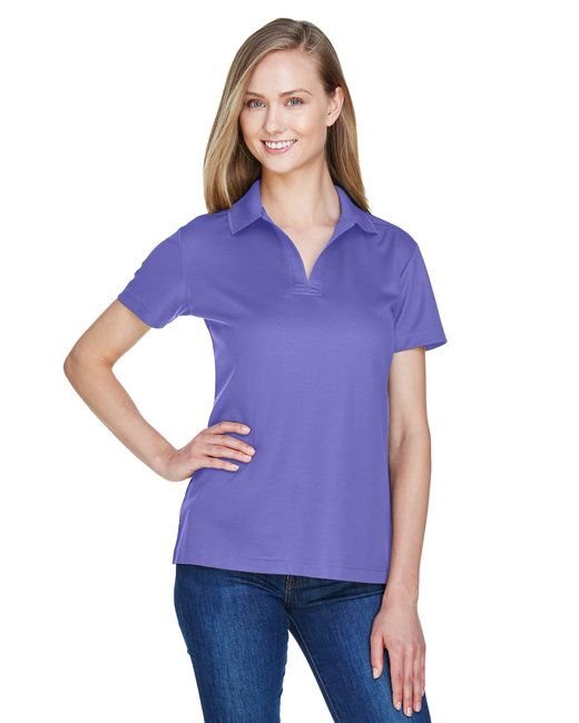CrownLux Performance™ Ladies' Plaited Polo - GRAPHITE - XS - 7DAY'S