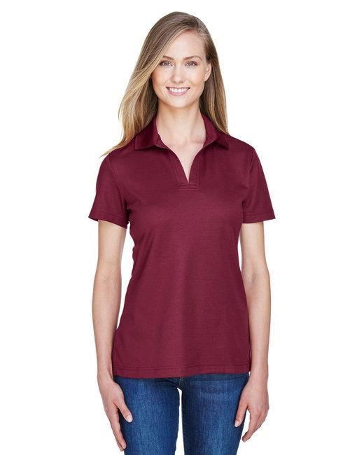 CrownLux Performance™ Ladies' Plaited Polo - GRAPHITE - XS - 7DAY'S