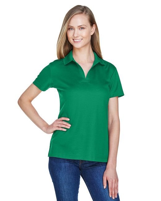 CrownLux Performance™ Ladies' Plaited Polo - GRAPHITE - XS - 7DAY'S