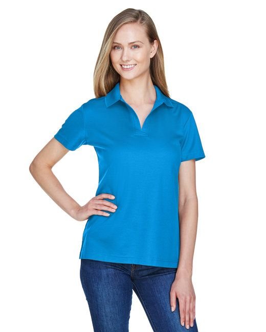 CrownLux Performance™ Ladies' Plaited Polo - GRAPHITE - XS - 7DAY'S