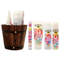 Cuba La Vida by Cuba for Women - 4 Pc Gift Set 3.3oz EDP Spray, 1.17oz EDP Spray, 6.6oz Body Spray, 6.6oz Body Lotion - 7DAY'S