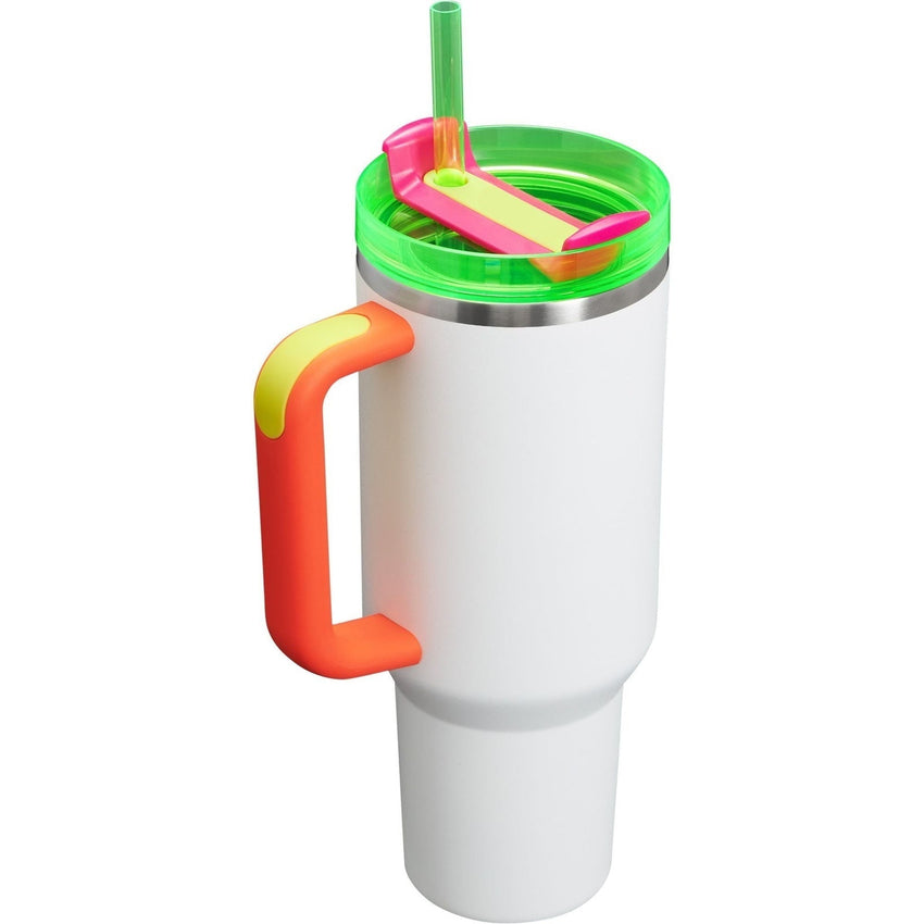 Cup 40oz with handle Stainless Steel Vacuum Insulated Tumbler Dupes + free Silicone 3pcs + free 2 Extra straw - 7DAY'S