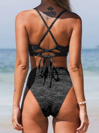 CUPSHE Bikini Set for Women Bathing Suit High Waisted Scalloped V Neck Two Pieces Swimsuit - 7DAY'S
