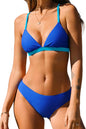 CUPSHE Bikini Set for Women Two Piece Swimsuits V Neck Low Rise Crisscross Back Self Tie Spaghetti Straps - 7DAY'S