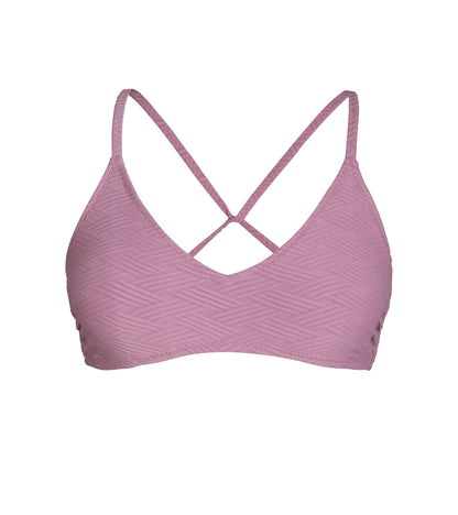 CUPSHE Bikini Top for Women Bathing Suit Criss Cross Self Tie Spaghetti Straps V Neck - 7DAY'S