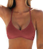 CUPSHE Bikini Top for Women Bathing Suit Criss Cross Self Tie Spaghetti Straps V Neck - 7DAY'S