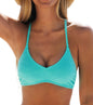 CUPSHE Bikini Top for Women Bathing Suit Criss Cross Self Tie Spaghetti Straps V Neck - 7DAY'S