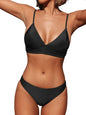 CUPSHE Women Bikini Set Solid Color Sexy Triangle Two Piece Swimsuit - 7DAY'S