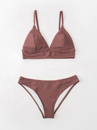 CUPSHE Women Bikini Set Solid Color Sexy Triangle Two Piece Swimsuit - 7DAY'S