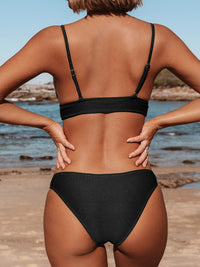 CUPSHE Women Bikini Set Solid Color Sexy Triangle Two Piece Swimsuit - 7DAY'S