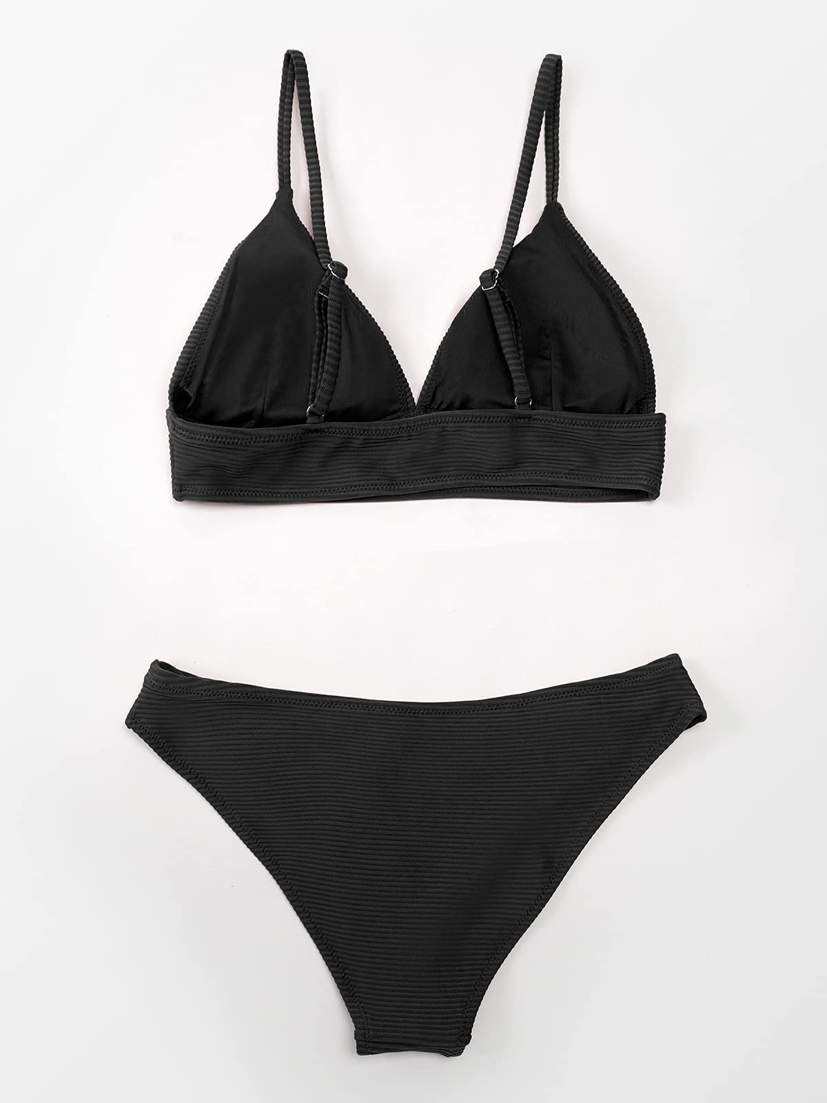 CUPSHE Women Bikini Set Solid Color Sexy Triangle Two Piece Swimsuit - 7DAY'S