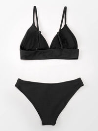 CUPSHE Women Bikini Set Solid Color Sexy Triangle Two Piece Swimsuit - 7DAY'S