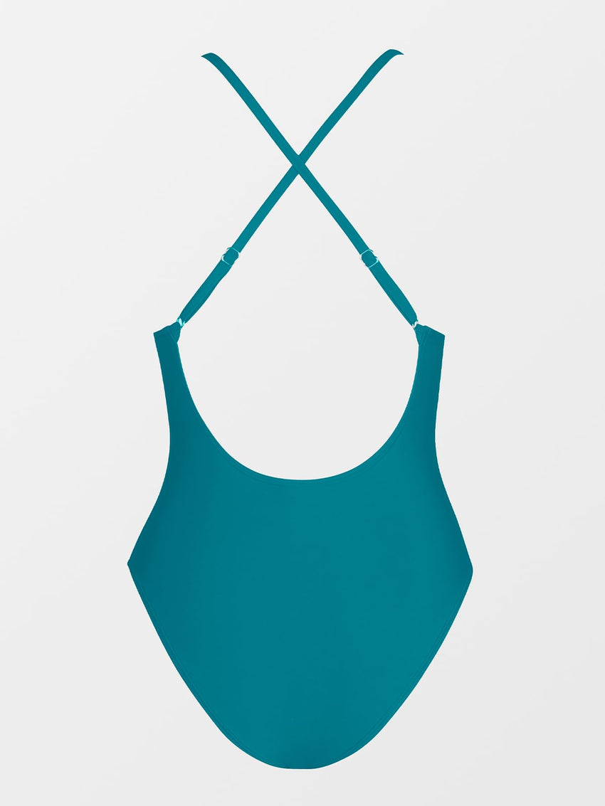CUPSHE Women Swimsuit One Piece Bathing Suit Deep V Neck Crisscross Back Adjustable Strap - 7DAY'S