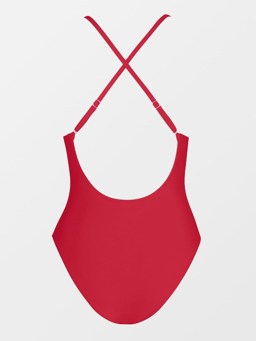CUPSHE Women Swimsuit One Piece Bathing Suit Deep V Neck Crisscross Back Adjustable Strap - 7DAY'S