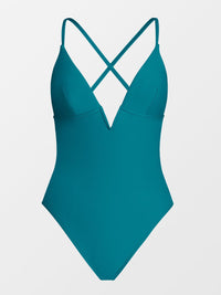 CUPSHE Women Swimsuit One Piece Bathing Suit Deep V Neck Crisscross Back Adjustable Strap - 7DAY'S