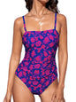 CUPSHE Women Swimsuit One Piece Bathing Suit Square Neck Cutout Back Tummy Control with Adjustable Spaghetti Straps - 7DAY'S