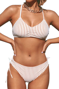 CUPSHE Women's 2 Piece Bikini Set Back Braided Straps with Reversible Bottom - 7DAY'S