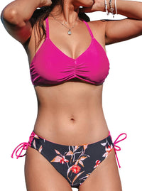 CUPSHE Women's 2 Piece Bikini Set Back Braided Straps with Reversible Bottom - 7DAY'S
