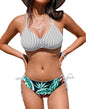 CUPSHE Women's 2 Piece Bikini Set Back Braided Straps with Reversible Bottom - 7DAY'S