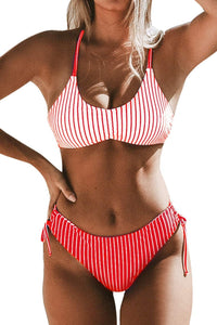 CUPSHE Women's 2 Piece Bikini Set Back Braided Straps with Reversible Bottom - 7DAY'S