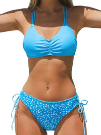 CUPSHE Women's 2 Piece Bikini Set Back Braided Straps with Reversible Bottom - 7DAY'S