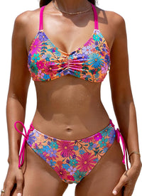 CUPSHE Women's 2 Piece Bikini Set Back Braided Straps with Reversible Bottom - 7DAY'S