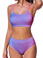 CUPSHE Women's Bikini Set Two Piece Swimsuits High Waisted Scoop Neck Spaghetti Adjustable Straps Textured - 7DAY'S