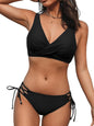 CUPSHE Women's Bikini Swimsuit Front Cross Lace Up Two Piece Bathing Suit - 7DAY'S