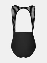 CUPSHE Women's One Piece Swimsuit Bathing Suit Tummy Control High Neck Cutout Back Hook Mesh Swimwear - 7DAY'S