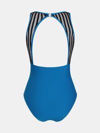 CUPSHE Women's One Piece Swimsuit Bathing Suit Tummy Control High Neck Cutout Back Hook Mesh Swimwear - 7DAY'S