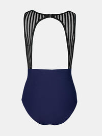 CUPSHE Women's One Piece Swimsuit Bathing Suit Tummy Control High Neck Cutout Back Hook Mesh Swimwear - 7DAY'S