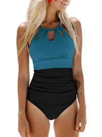 CUPSHE Women's One Piece Swimsuit High Neck Tummy Control Swimwear Bathing Suit - 7DAY'S