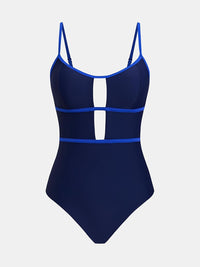 CUPSHE Women's One Piece Swimsuit Scoop Neck Adjustable Straps Cutout Back Self Tie Bathing Suit - 7DAY'S