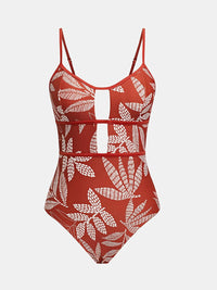 CUPSHE Women's One Piece Swimsuit Scoop Neck Adjustable Straps Cutout Back Self Tie Bathing Suit - 7DAY'S